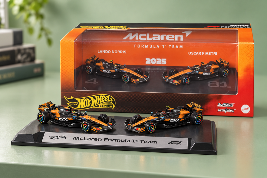 Due McLaren F1 da esporre insieme con Hot Wheels Premium a 24,90€