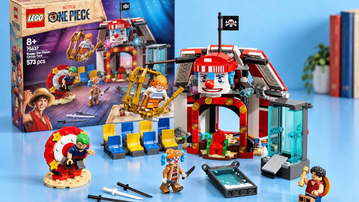 Immagine di LEGO ONE PIECE Bagy a 39,99€, ricrea il circo con Luffy, Zoro e Nami