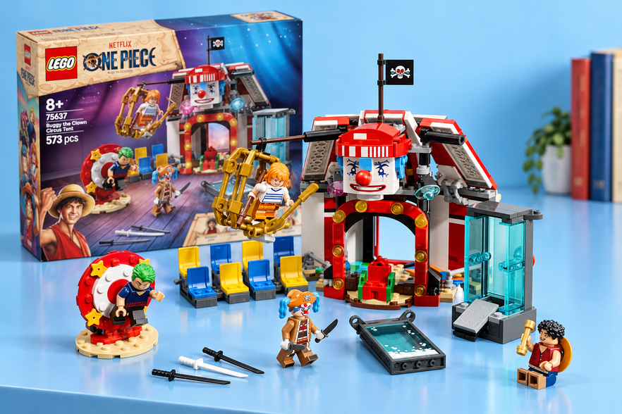 LEGO ONE PIECE Bagy a 39,99€, ricrea il circo con Luffy, Zoro e Nami