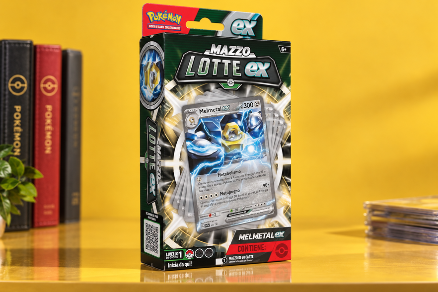 Pokémon Melmetal-ex a 19,99€, apri il mazzo e inizia a giocare