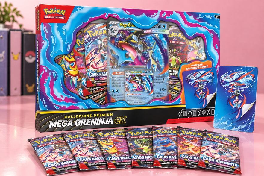 Pokémon Mega Greninja-ex sotto i 40€ per chi apre buste e colleziona
