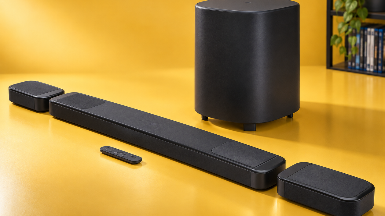 Immagine di JBL Bar 1000 MK2, stacchi gli speaker e porti il surround dietro al divano
