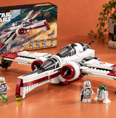 Copertina di LEGO Star Wars ARC-170 con ali regolabili, da costruire ed esporre a 62,01€