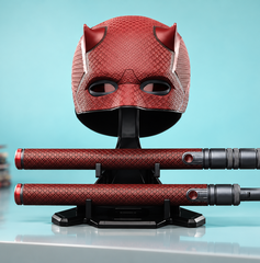 Copertina di Daredevil Marvel Legends, la maschera di Rinascita da esporre a 152,49€