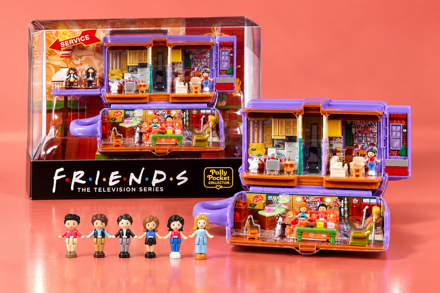 Il cofanetto Friends x Polly Pocket costa 35,99€ e riunisce i sei amici