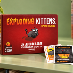 Bastano 15 minuti per sfidarsi con Exploding Kittens a 16,20€