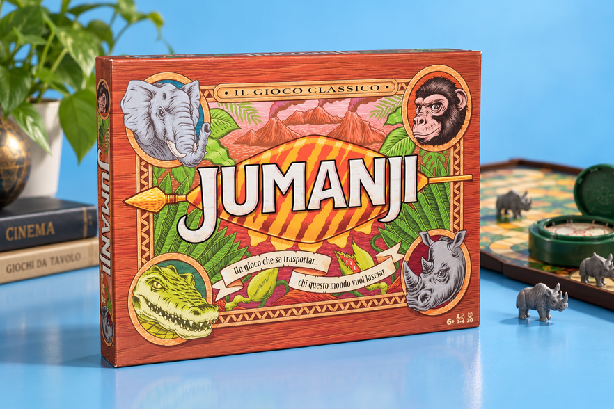 Jumanji di Spin Master a 19,85€, 100 carte per sfidare la giungla