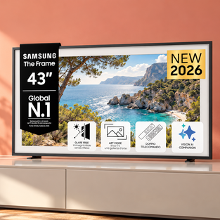 Samsung The Frame 43", meno riflessi nei film e Art Mode a 658,30€