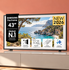Copertina di Samsung The Frame 43", meno riflessi nei film e Art Mode a 658,30€