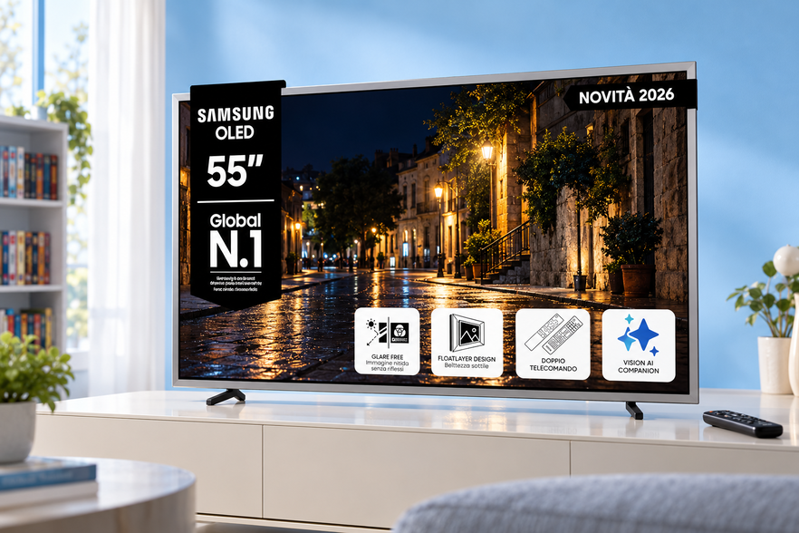 Samsung OLED S99H da 2.499€ a 1.799€, neri assoluti per le serate cinema