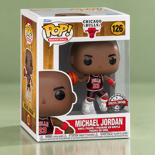 Il POP! di Michael Jordan costa 17,99€ e veste la maglia nera dei Bulls