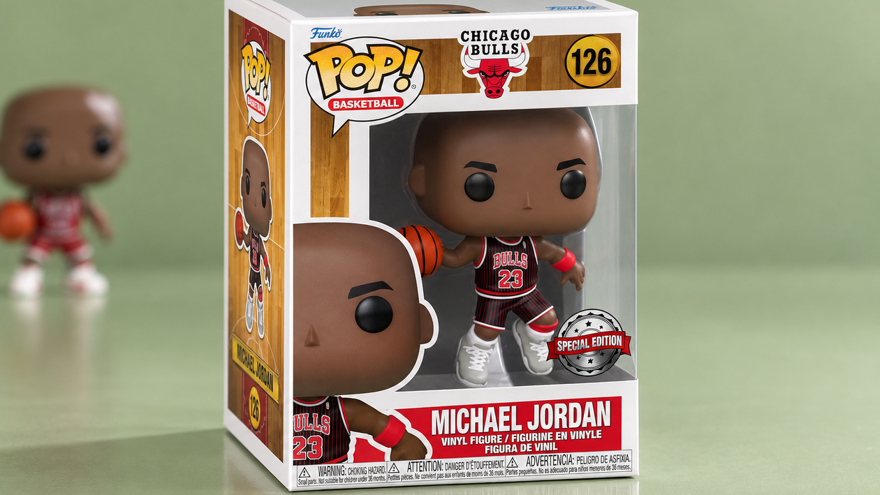 Immagine di Il POP! di Michael Jordan costa 17,99€ e veste la maglia nera dei Bulls