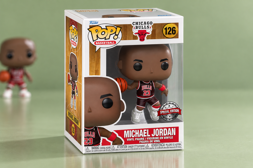 Il POP! di Michael Jordan costa 17,99€ e veste la maglia nera dei Bulls