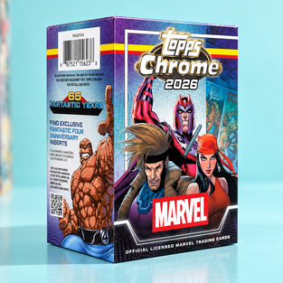 Carte Marvel Topps Chrome 2026 a 45,79€ per collezionare l’arte dei fumetti