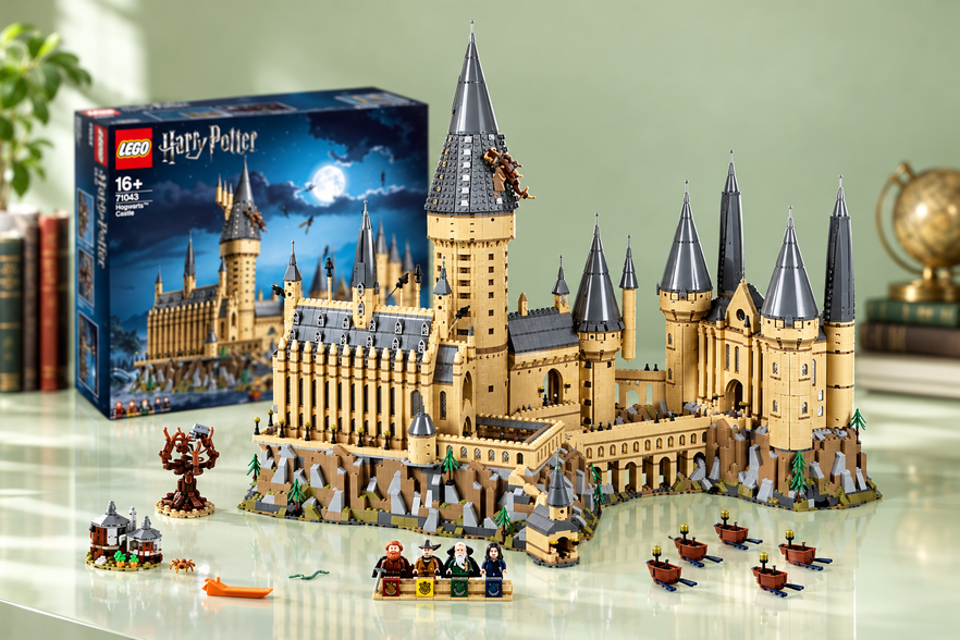 LEGO Harry Potter Hogwarts, 6.020 pezzi da esporre con orgoglio a 428,23€