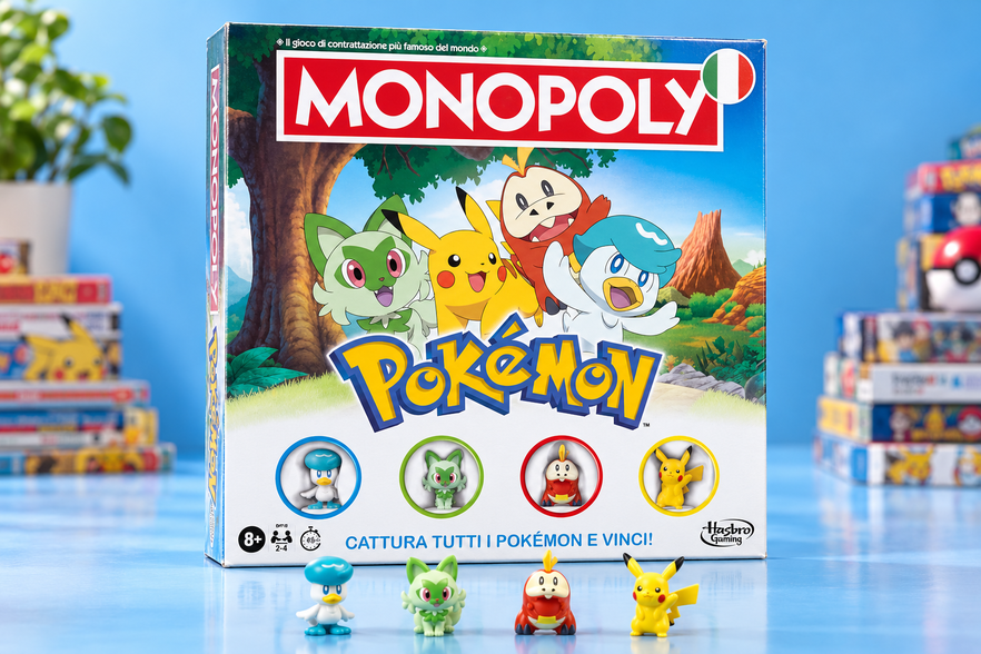 Monopoly Pokémon di Hasbro a 24,90€, qui i soldi diventano Poké Ball