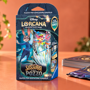 Disney Lorcana Whispers in the Well costa 19,99€ e il mazzo è già pronto