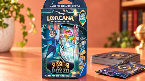 Disney Lorcana Whispers in the Well costa 19,99€ e il mazzo è già pronto