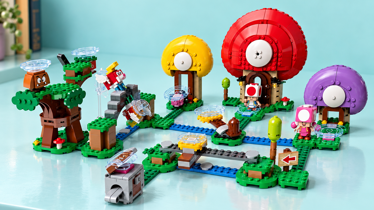 Immagine di LEGO Super Mario a 59,90€, le case di Toad non sono mai costate così poco