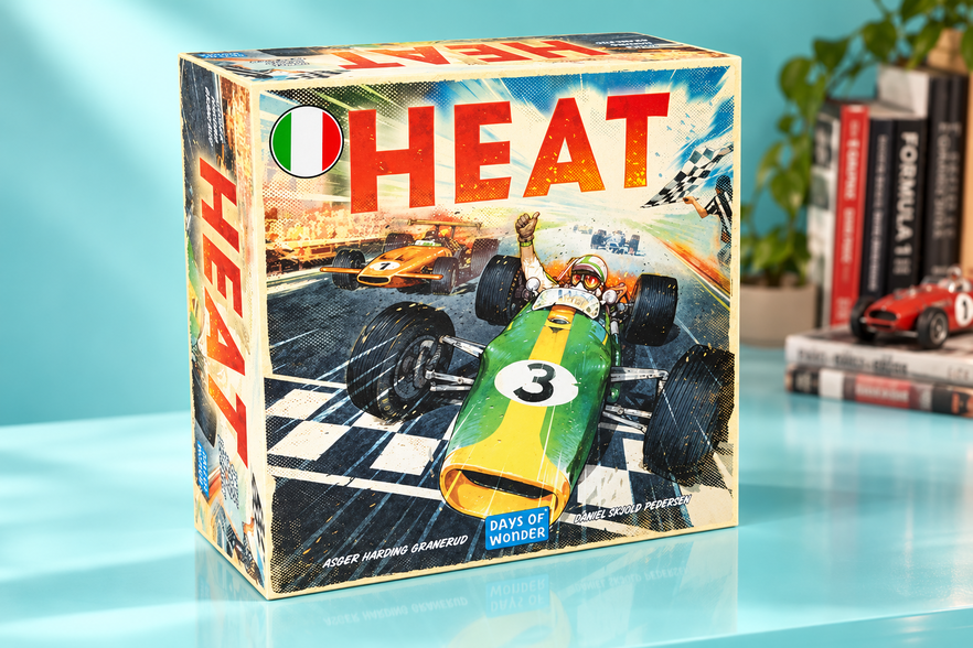 19,50€ in meno su Asmodee HEAT, un campionato di corse da giocare tra amici