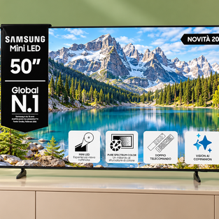 Samsung Mini LED 50" a 399€ è un affare per chi ama film e serie