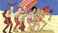 Copertina di Due fumetti sotto l'ombrellone: Estate di Alessandro Tota e Un'estate italiana di Enrico Brizzi