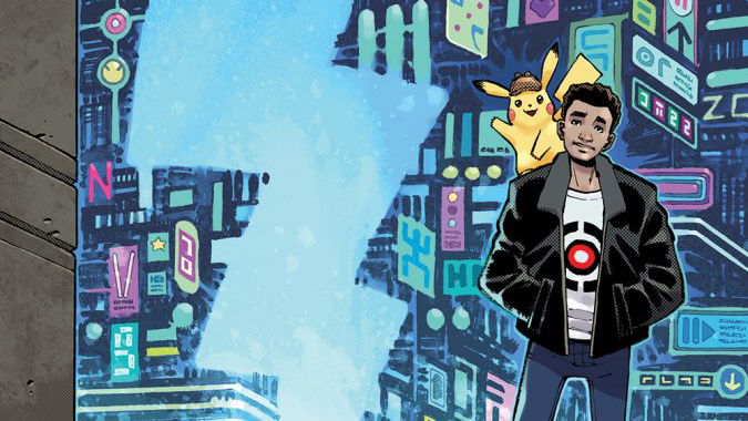 Copertina di Detective Pikachu: in arrivo anche la graphic novel del film