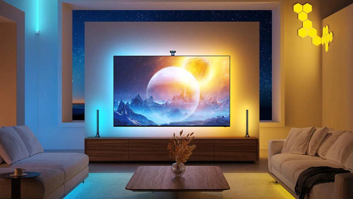 Immagine di Illumina la postazione cinema con questo set di luci dinamiche Govee!