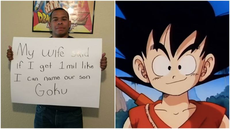 Copertina di Dragon Ball: grazie ad un milione di like, il figlio si chiamerà Goku