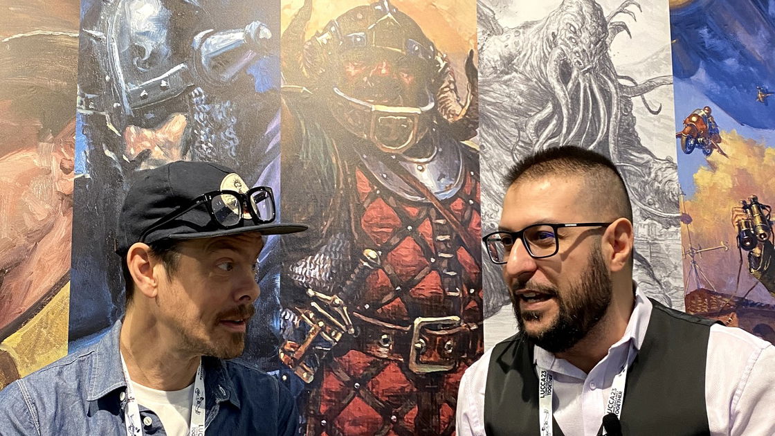 Copertina di Karl Kopinski: "Magic è oscuro e si può osare" | Intervista Lucca Comics & Games 2023