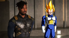 Copertina di Black Panther: il costume di Killmonger è ispirato a Vegeta? Il web pensa di sì