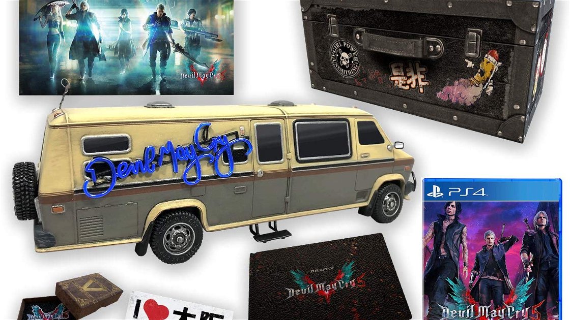 Copertina di Devil May Cry 5: ecco la Collector's Edition con tanto di furgone