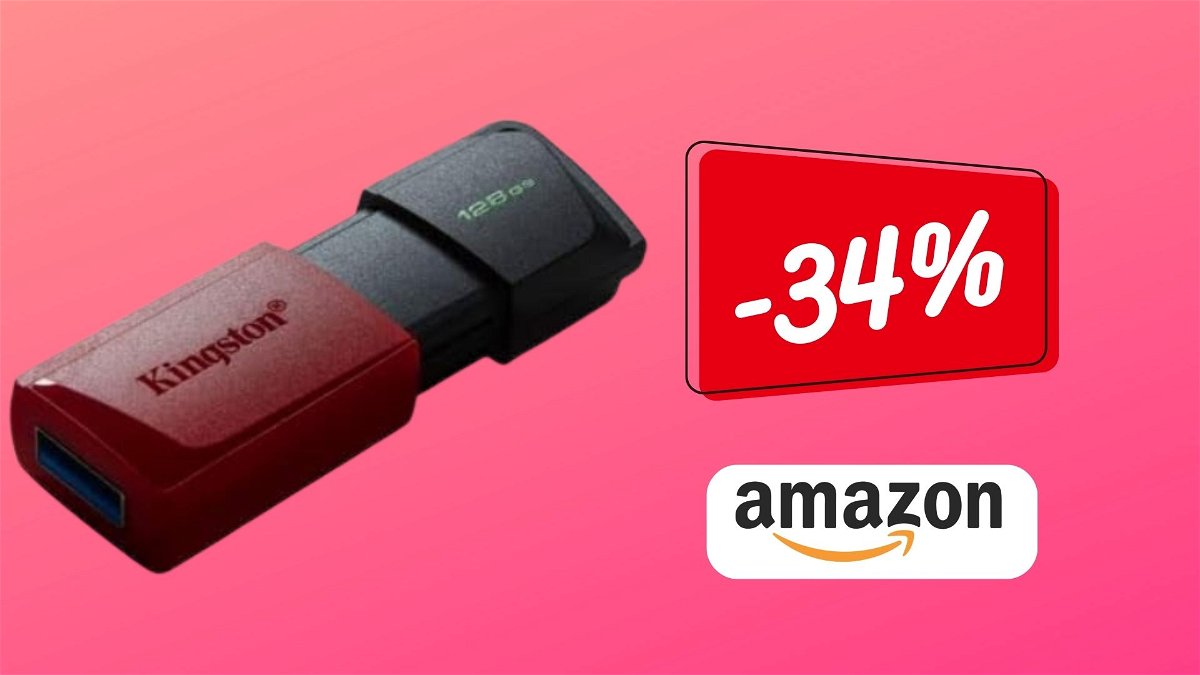 Prezzo RIDICOLO per questa chiavetta USB 128GB di Kingston: SOLO 10€!