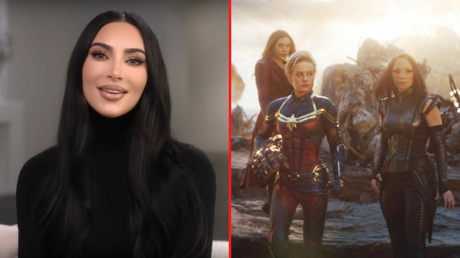 Immagine di Kim Kardashian si propone per un film Marvel