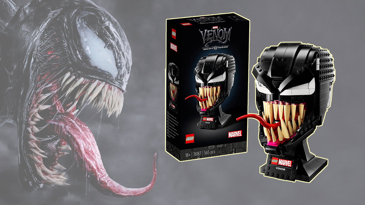 Immagine di Venom: la testa LEGO del simbionte è in sconto su Amazon!