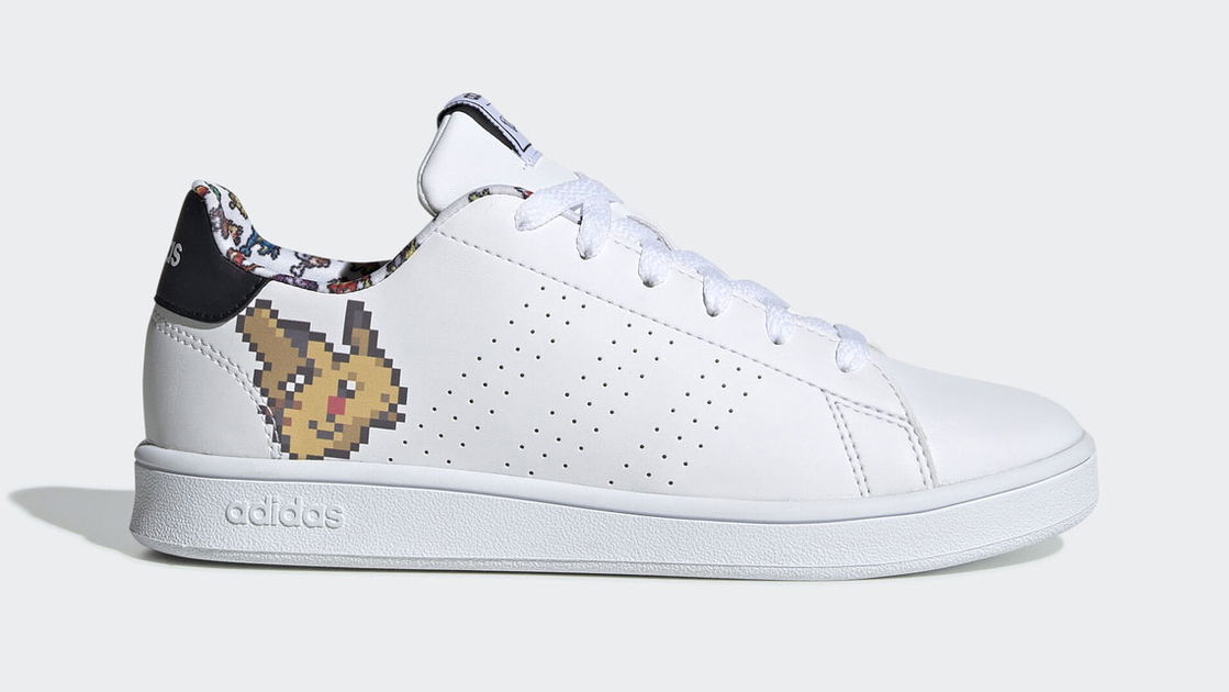 Copertina di Adidas Pokémon: in arrivo la nuova sneaker Pikachu in versione pixel art