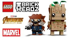 Copertina di LEGO BrickHeadz: Groot e Rocket Raccoon da Avengers: Infinity War