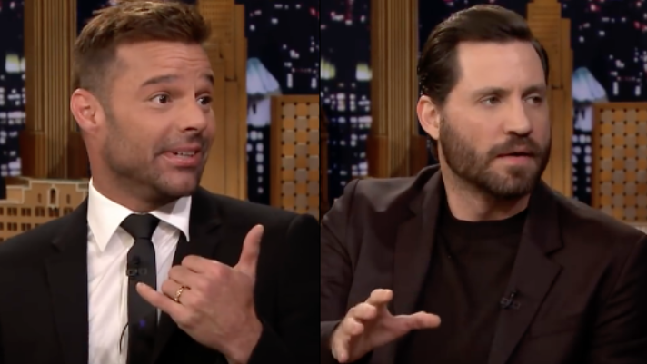 Copertina di Edgar Ramirez e Ricky Martin da Jimmy Fallon per American Crime Story