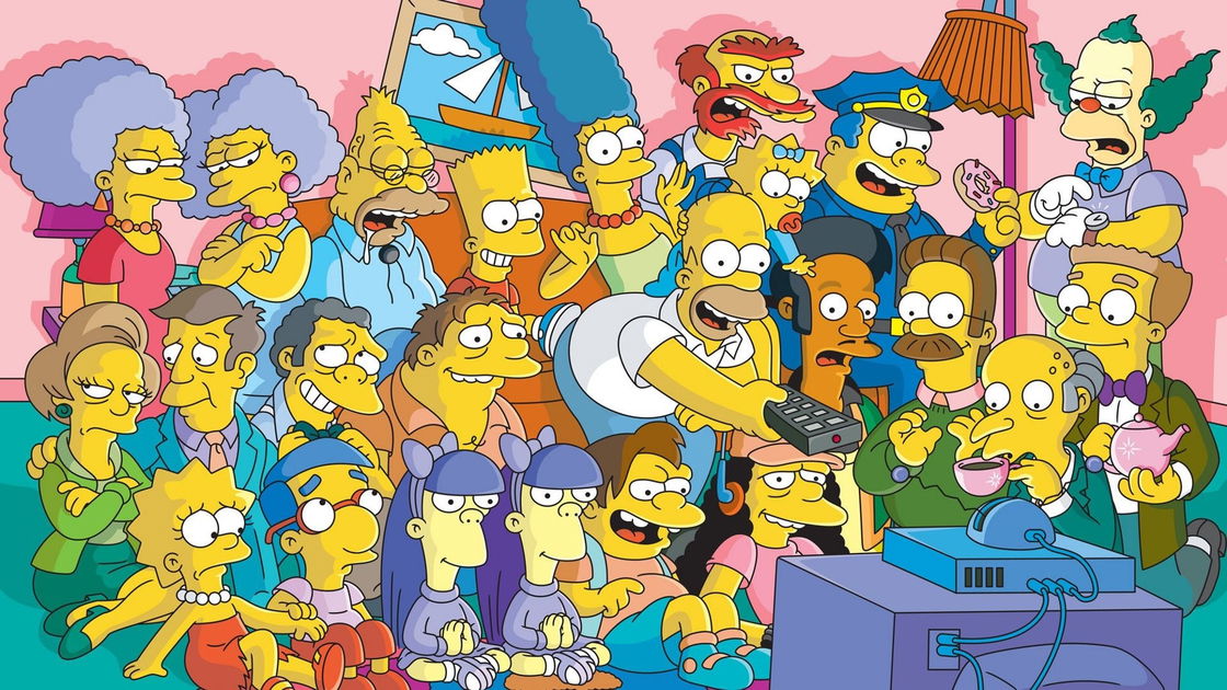 La mini TV dei Simpson che riproduce gli episodi all'infinito