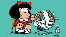 Copertina di Mafalda la contestataria in mostra al Museo Diotti