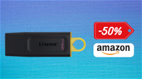 Sconto del 50% su questa chiavetta USB Kingston da 128GB! Tua con 9€!