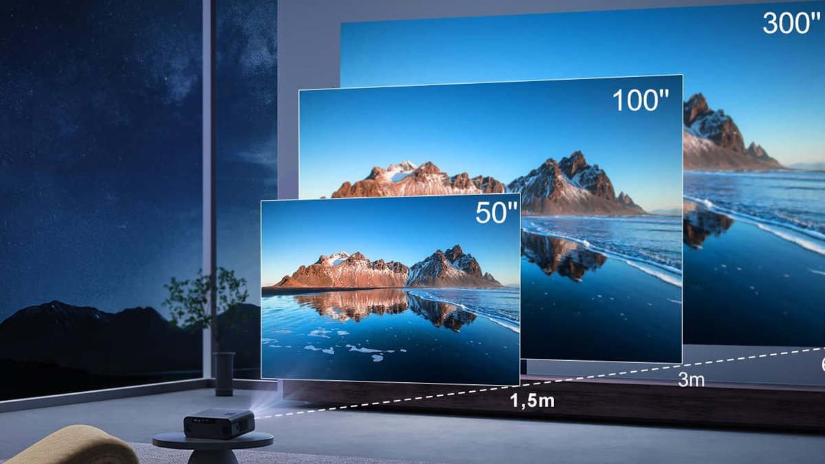 Immagine di Doppio sconto su questo splendido proiettore Full HD! Si collega anche allo smartphone!