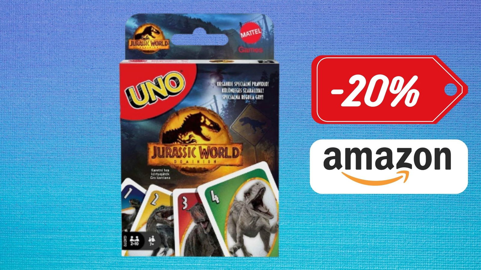 Immagine di Prezzo TOP su UNO Jurassic World Dominion! Meno di 11€!