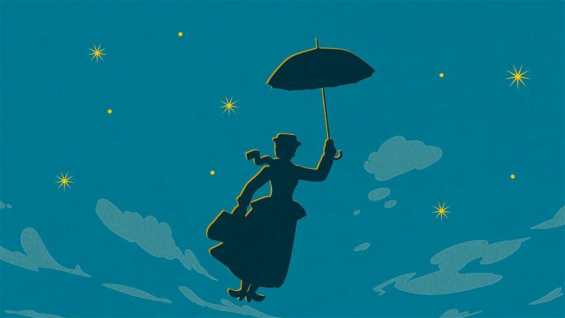 Copertina di Addio a Glynis Johns, indimenticabile in Mary Poppins