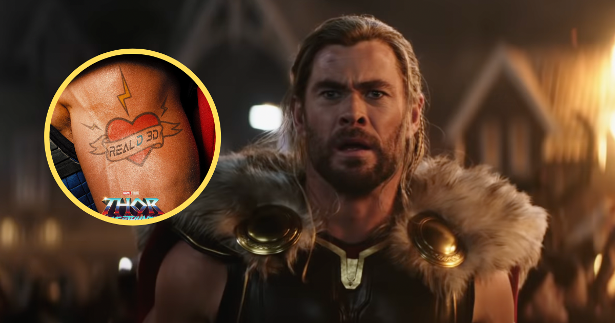 Immagine di Il bicipite di Chris Hemsworth è il degno protagonista del nuovo poster di Thor 4