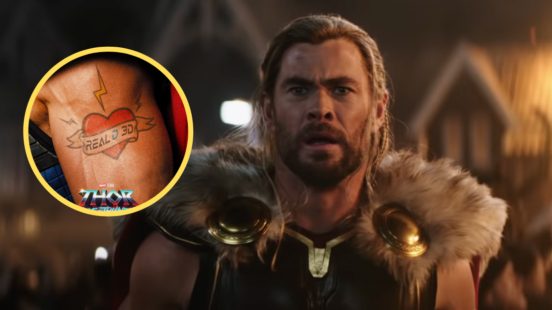 Immagine di Il bicipite di Chris Hemsworth è il degno protagonista del nuovo poster di Thor 4