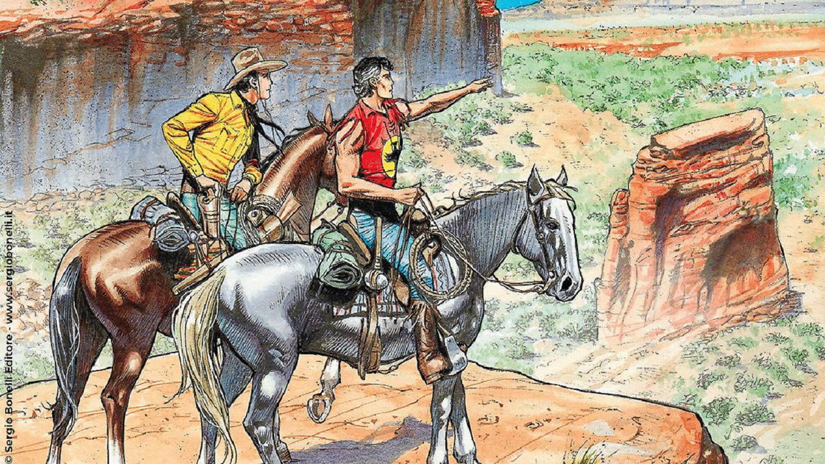 Immagine di Un po' di pagine del nuovo incontro fra Tex Willer e Zagor