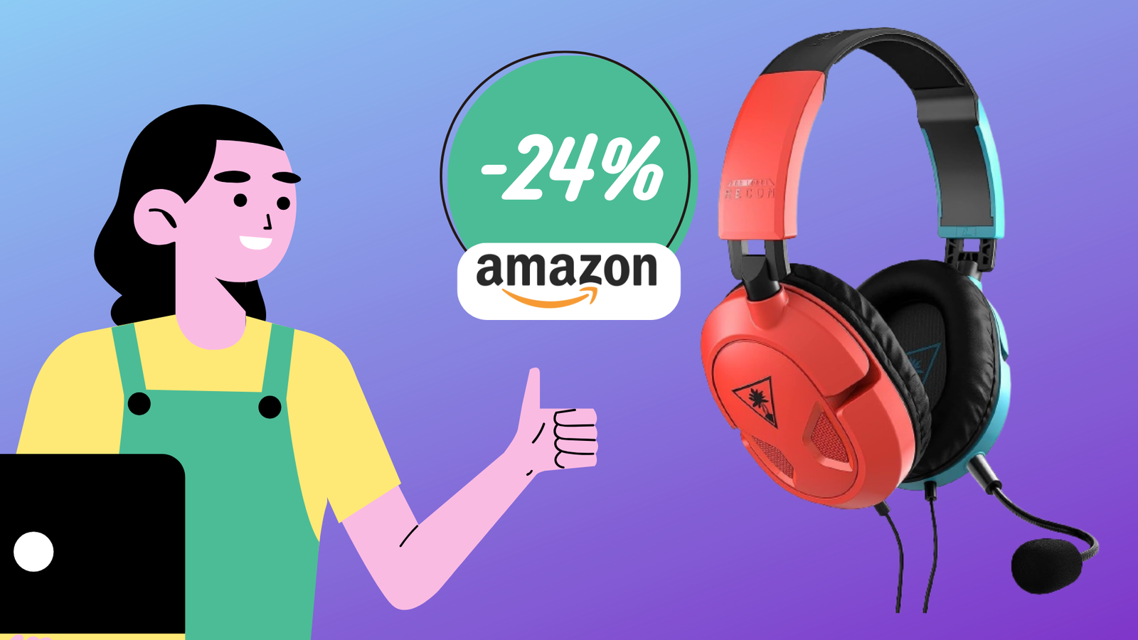 Immagine di Turtle Beach Recon 50 a meno di 20€ su Amazon