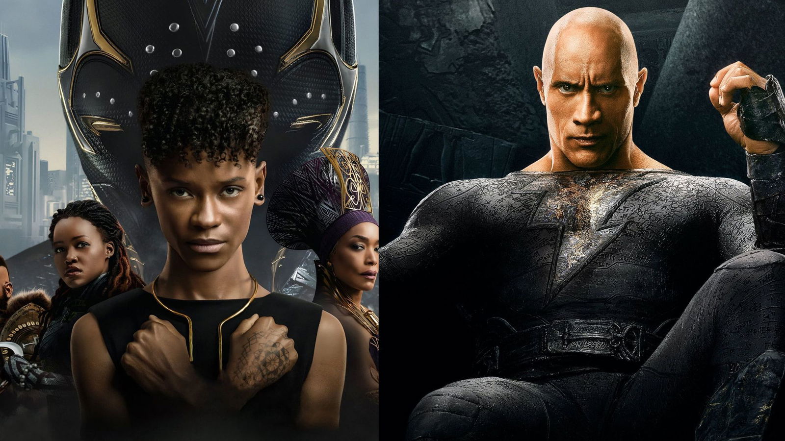 Immagine di Black Panther batte Black Adam: la reazione di The Rock