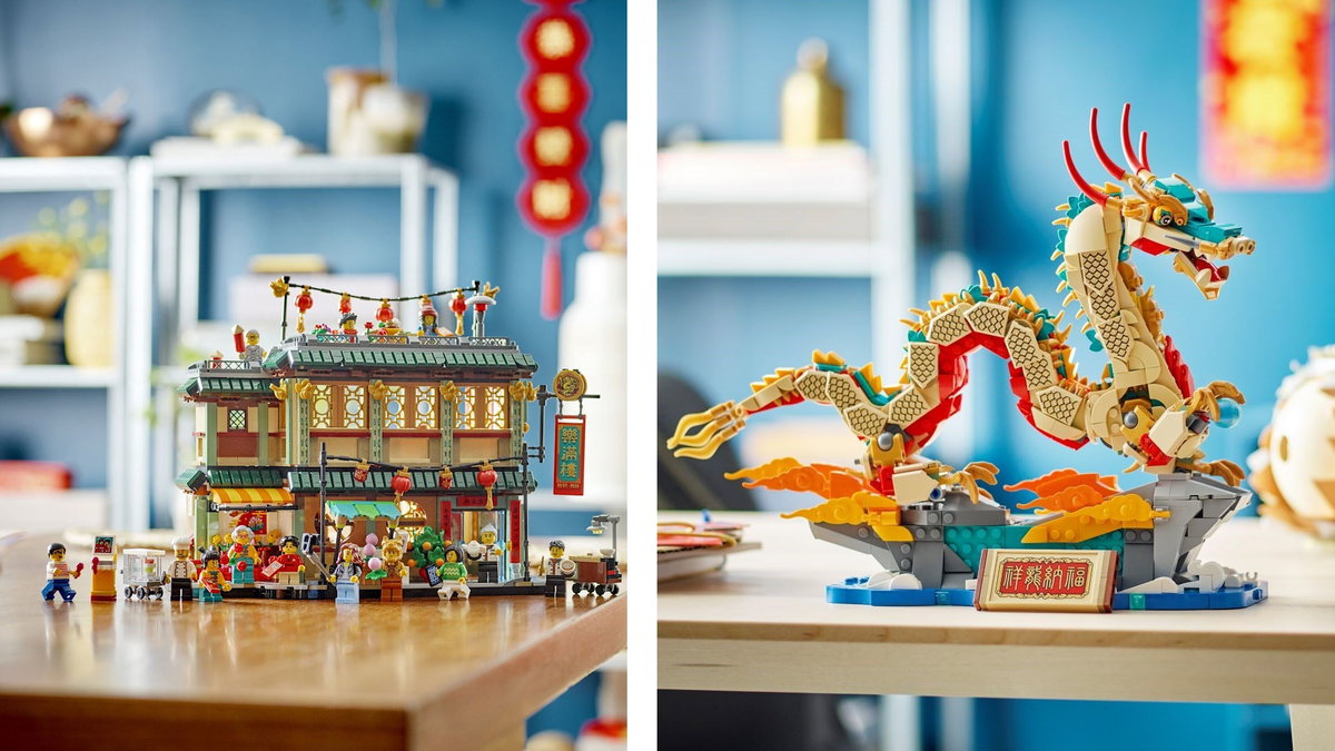Immagine di I set LEGO 2024 del Capodanno cinese alla Fiera di Shanghai